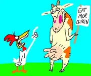 chicken cow cartoon.webp