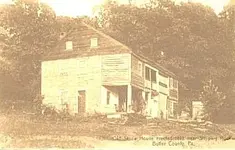 19051910, showing the Old Stone House erected 1819 near Slippery Rock, Butler County, PA.webp
