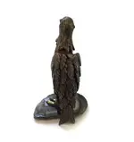 Brass Eagle and Gemstone Figurine on Geode3.webp