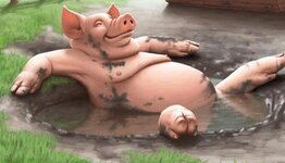 Cartoon-Pig-Bathing-in-Mud~2.jpg