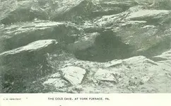 york THE COLD CAVE, YORK FURNACE, PENNSYLVANIA POSTCARD.webp