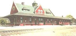 carbondale 2 of  the Delaware & Hudson 7th Ave RR Station in Carbondale, Pa. and 1 of a pictur...jpg