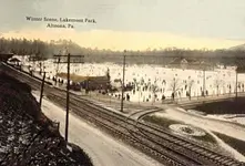 ALTOONA PA LAKEMONT PARK WINTER SCENE ICE SKATERS NICE!.webp