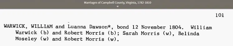 Marriage - William Warwick and Luanna Dawson.webp Marriage - William Warwick and Luanna Dawson.webp