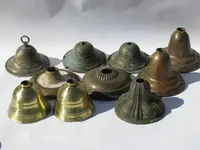antique-vintage-lighting-brass-lamp-replacement-parts-ceiling-light-canopy-lot-Laurel-Leaf-Fa...webp