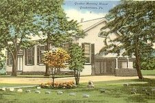 BUCKS COUNTY Meeting House Quakertown PA Pennsylvania Meeting House Postcard.jpg