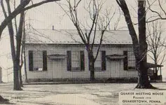 BUCKS COUNTY QUAKER MEETING HOUSE QUAKERTOWN PA~1949.webp