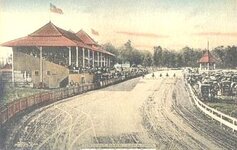 LIMA OHIO Driving Park RACE IN PROGRESS Wagons 1908.jpg