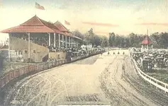 LIMA OHIO Driving Park RACE IN PROGRESS Wagons 1908.webp