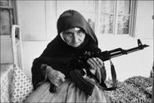 A one-hundred-and-six-year-old Armenian woman defends her house.jpg