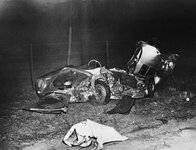 James Dean’s Porsche 550 Spyder at the site of the accident..jpg