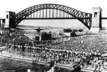 New Yorkers cool off in the Astoria public pool with the Hell Gate railroad bridge looming in th.jpg