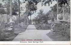 Entrance to Sand Springs, OK Park and zoo, date unknown.jpg