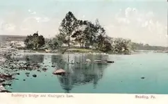berksReading PA COVERED BRIDGE where the  Schuylkill Avenue Bridge  is now UDB Kissingers Dam...webp