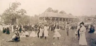 Scene at Middletown Fair Grounds PA 1905.webp