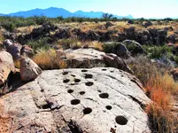 Prehistoric Bedrock Mortars Huerfano Butte Arizona 2015.webp