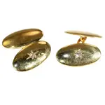 Edwardian Gold Diamond Cufflinks Handmade England.webp Edwardian Gold Diamond Cufflinks Handmade England.webp