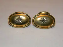 Victorian Cufflinks Old Mine Cut Diamond 1800s.webp