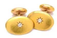 Victorian Cufflink Old European Cut Diamond.webp