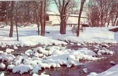 lancastermanheimWinter at Shand\'s millCovered Bridge - Oregon PA postcard.webp