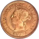 Canadian Coins Large Cent 1887 Queen Victoria.webp