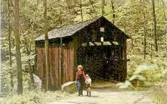 Washington CountyOld Postcard Covered Bridge, Meadowcroft Village, PANorthwest of Avella at M...webp