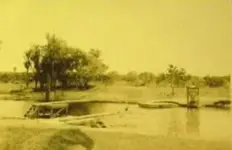 TEXAS Belton Texas RPPC Postcard 1939 Swimming Pond.webp