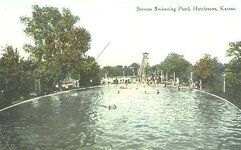 Hutchinson Kansas Ks Stevens Swimming Pond 1910.jpg