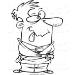 vector-of-a-cartoon-looney-guy-in-a-straight-jacket-coloring-page-outline-by-toonaday-23798.webp