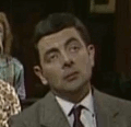 Mr. Bean - Falling Asleep.gif