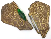 Victorian-Art-Nouveau-Buckle-Green-Faceted-Glass-Cabochon-_57.webp