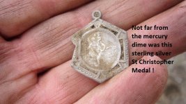 Median finds 2 silver dimes St Chris medal 003.JPG