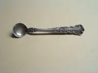 sterling silver salt-cellar spoon brooch.webp