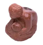 gillcrest effigy pipe holding rattle le flore Ok. catlinite.webp