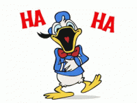 Donald Duck laughing.gif