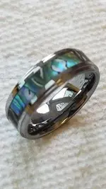 Tungsten and Multicolor ring.webp