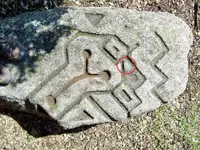 Mystery Rock Freemason Arrow pointing to Square.webp