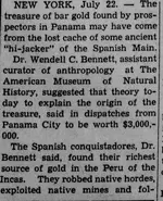 Madera Tribune, Volume LXX, Number 69, 22 July 1937 — Treasure of Gold Bars May Be Lost Cache...webp
