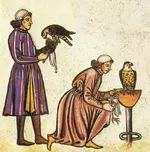 Falconry_Book_of_Frederick_II_1240s_detail_falconers.webp