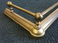 Victorian Brass Fireplace Fender.webp