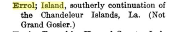 geograpicl names board 1916 errol island.JPG