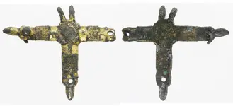 a927-hab-13e Vergulde riemverdeler voor een paardenhoofdstel.webp
