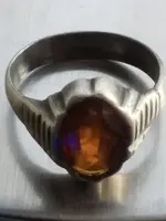 Silver ring w Yellow stone 122019.webp Silver ring w Yellow stone 122019.webp