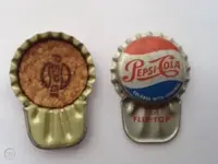 Vintage Pepsi flip-top bottle caps.webp