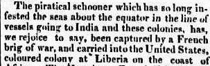Hobart Town Courier Tasmania, Friday 21 September 1832, page 3 pirate captured 17 pirates execut.jpg