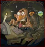 Mad Troll _Trolling on the Computer_ Cross Stitch Pattern photo.webp Mad Troll _Trolling on the Computer_ Cross Stitch Pattern photo.webp