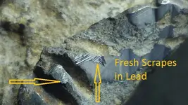 HardwickHallVicinityLeadArtifactCirca1557_ExposedMetal8_FreshScrapesArrows.webp