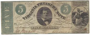 Virginia Treasury note - 5 dollars.webp