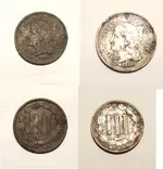 Three cent (Trickel ) 1866.webp