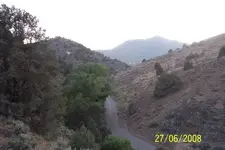Looking up sixmile at Virginia city.webp